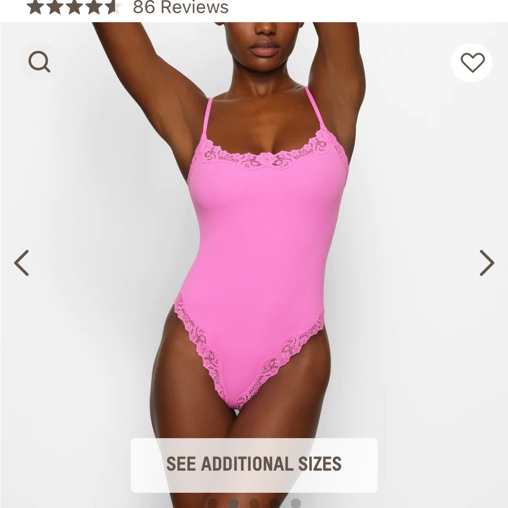 Skims lace cami bodysuit - sold out online in a small